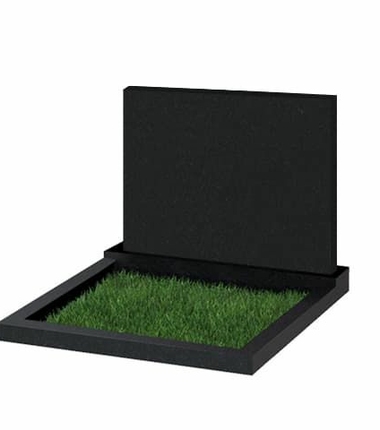 Горизонтальный прямой памятник на могилу из гранита