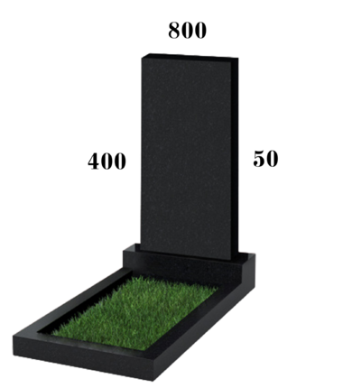 Прямой памятник из гранита на могилу - фото и цены