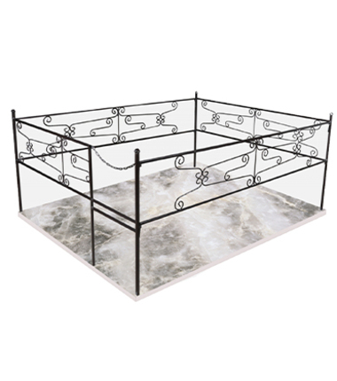 Ограда ритуальная премиум класса для захоронений