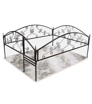 Ограда ритуальная Вдохновение для оформления могилы