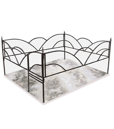 Ограда ритуальная Гармония для оформления могилы