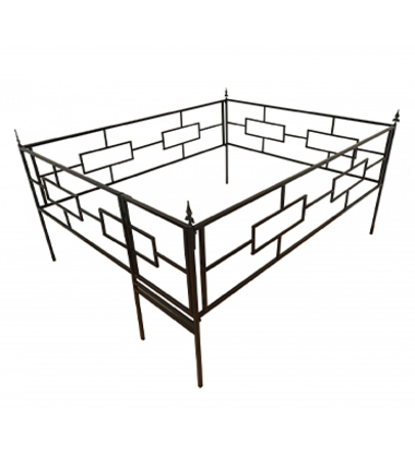 Ограда ритуальная Квадраты для оформления захоронений
