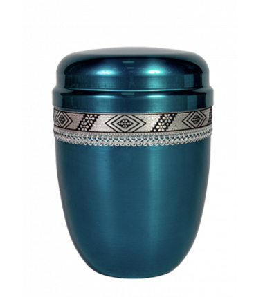 Современная урна для праха из пластика и металла